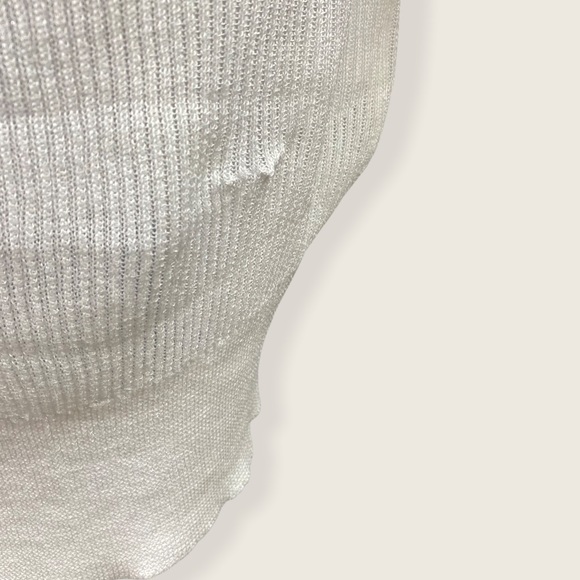 House of CB Stefania White Sheer Midi Cardigan XS - Picture 14 of 16